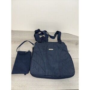Baggallini Navy Blue Crossbody Adjustable Shoulder Expandable Travel Bag Purse